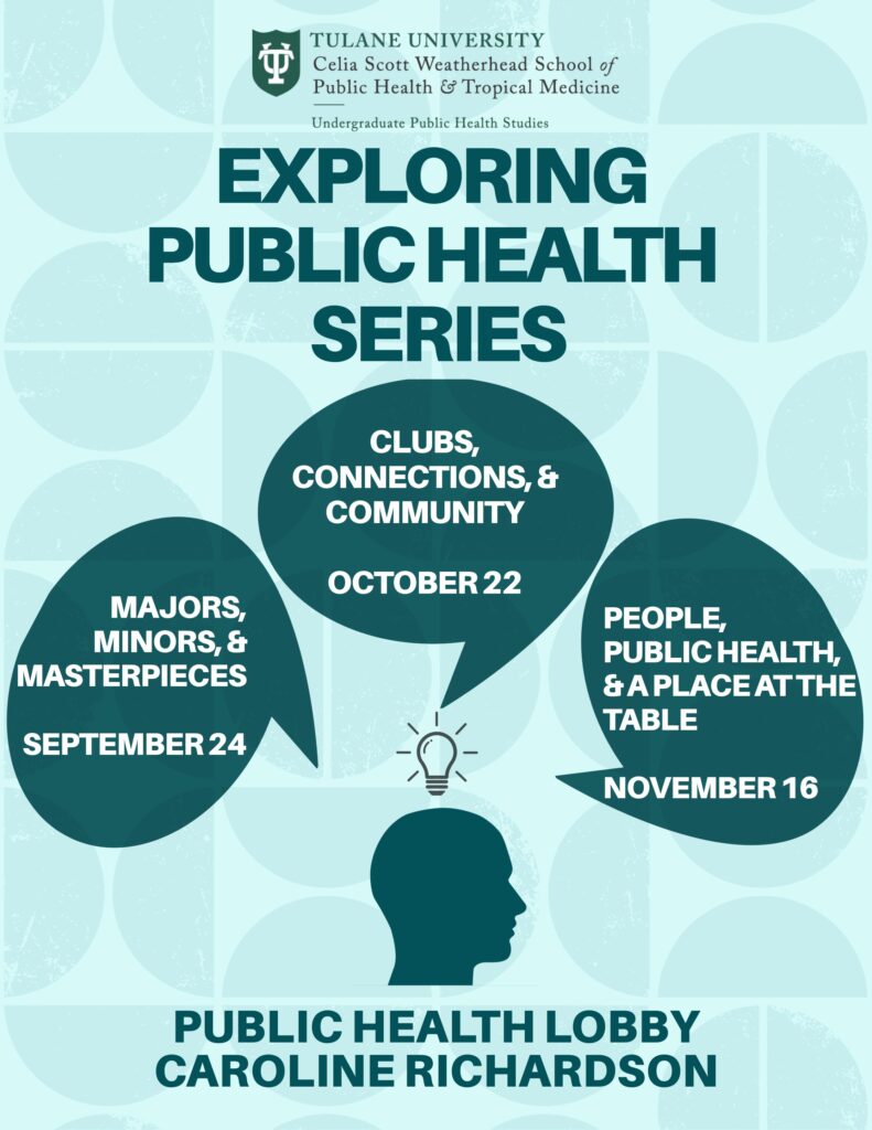 Exploring Public Health Series Fall 2026 flyer